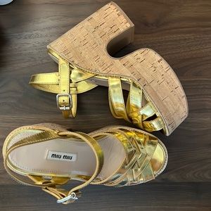 New! Miu Miu platform heels.